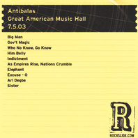 Great American Music Hall - San Francisco, CA - 7.5.03 Mp3