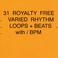 31 Royalty Free Rhythm Loops + Beats W/bpm Mp3